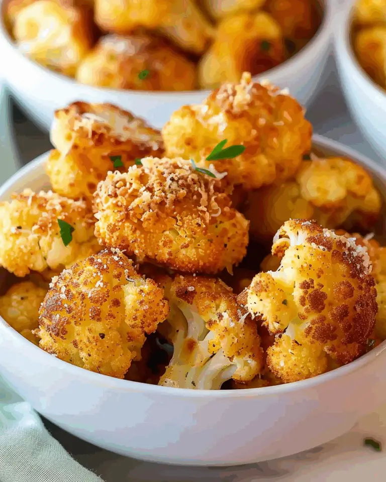 Parmesan Cauliflower Bites
