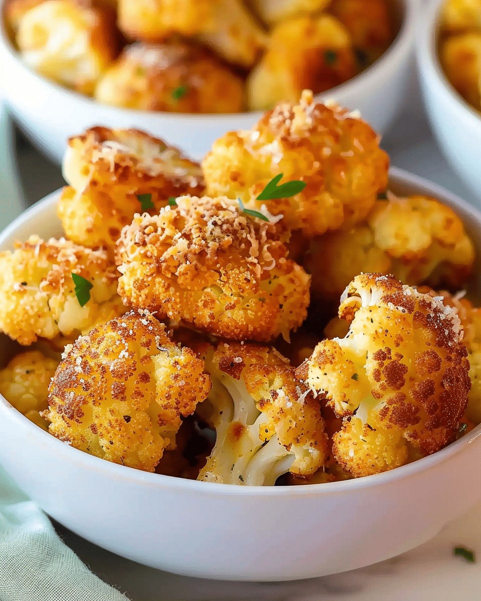 Parmesan Cauliflower Bites