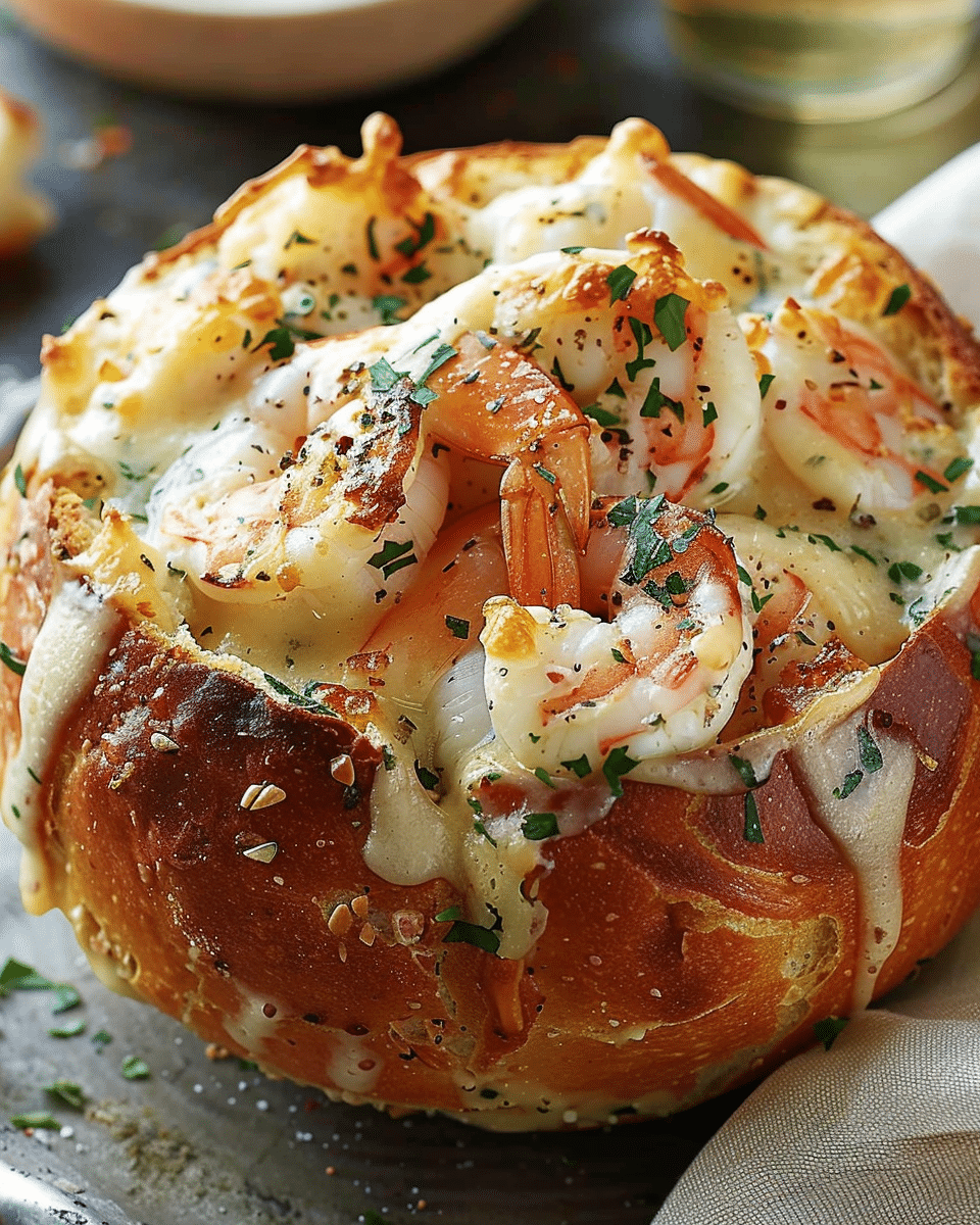 Stuffed Seafood Bread Bowl