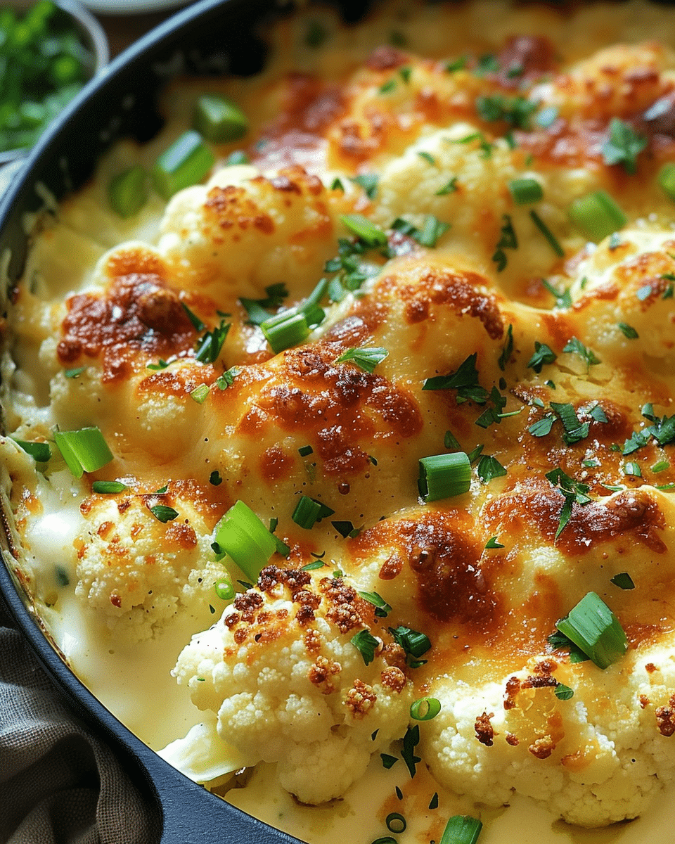 Cheesy Cauliflower Au Gratin