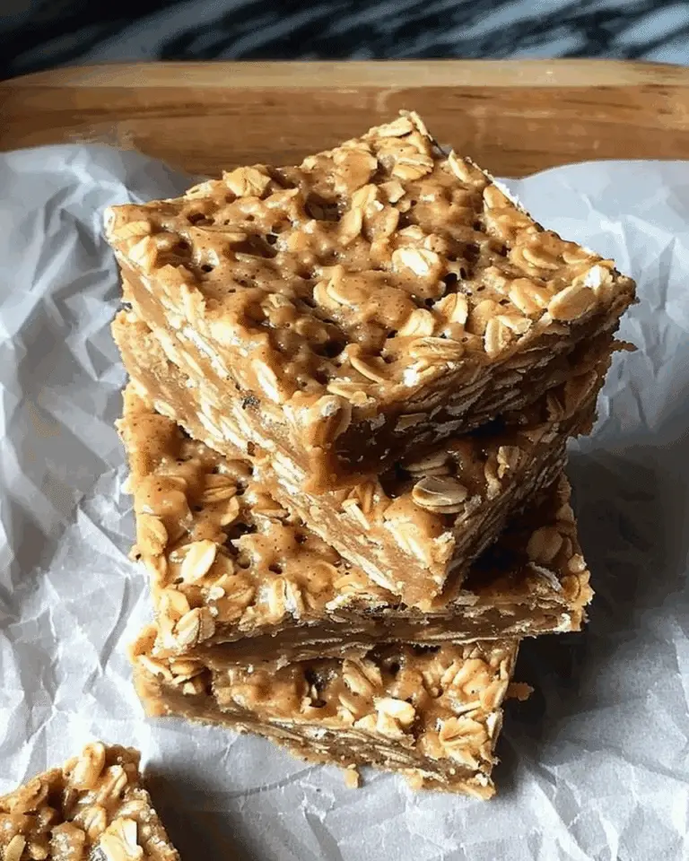 No-Bake Peanut Butter Oatmeal Bars