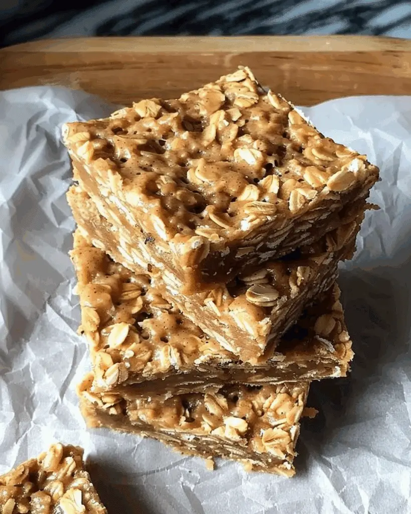 No-Bake Peanut Butter Oatmeal Bars
