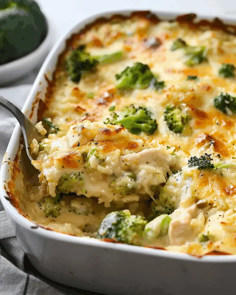 Broccoli, Rice, Cheese, and Chicken Casserole