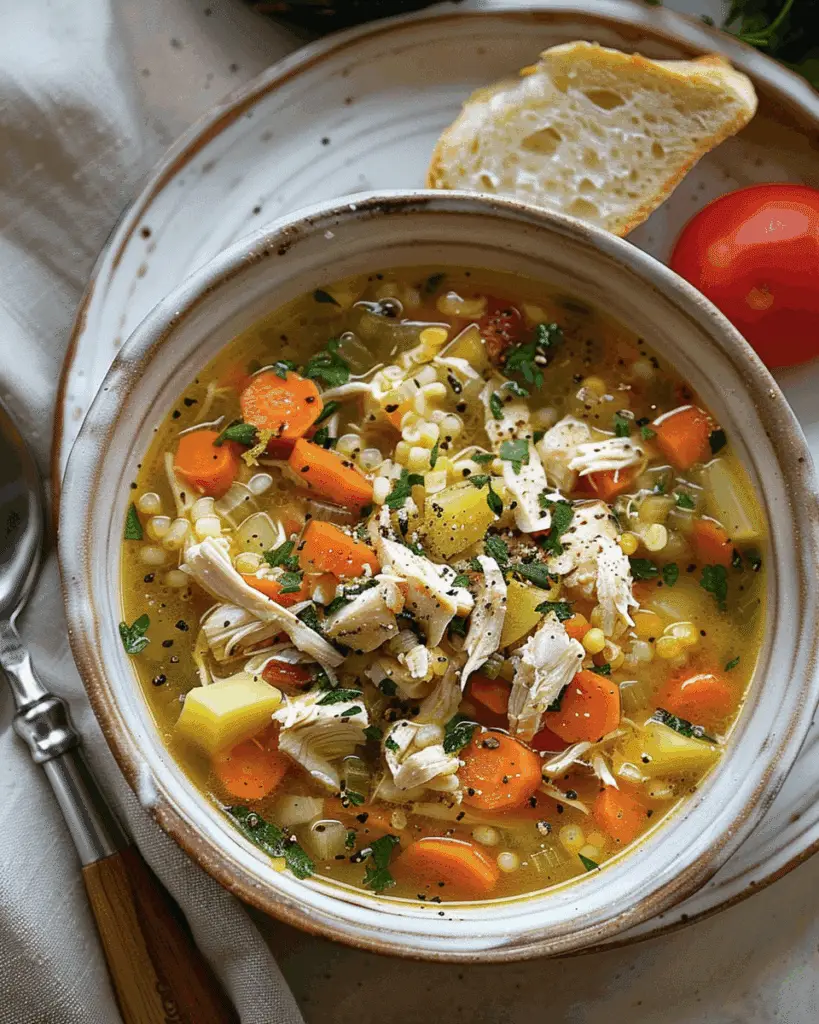 Easy Chicken and Vegetable Soup