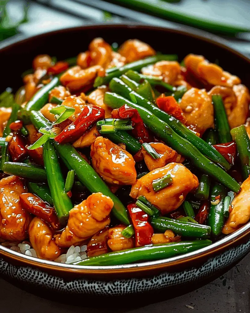 Chicken and Green Bean Stir‑Fry