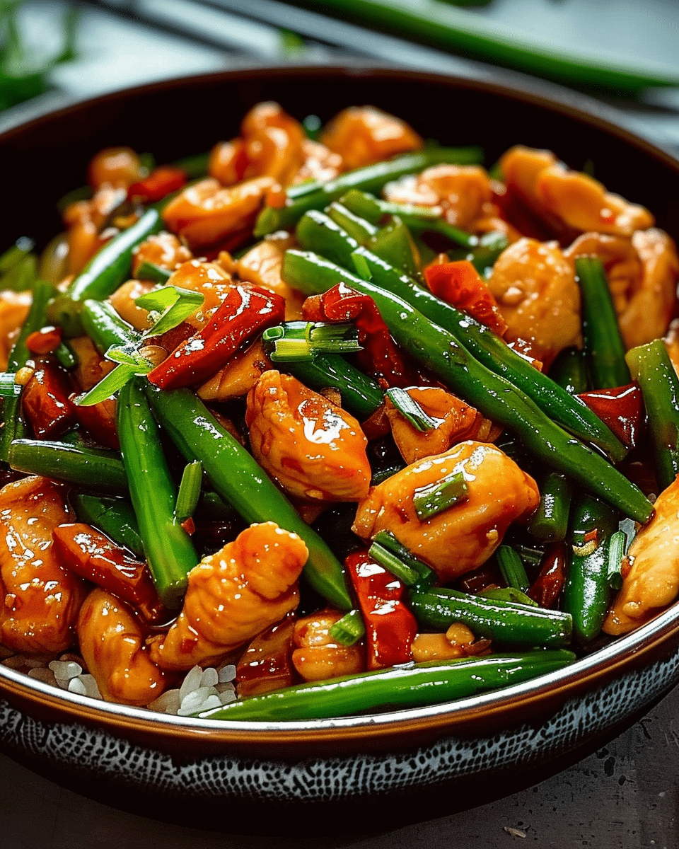 Chicken and Green Bean Stir‑Fry