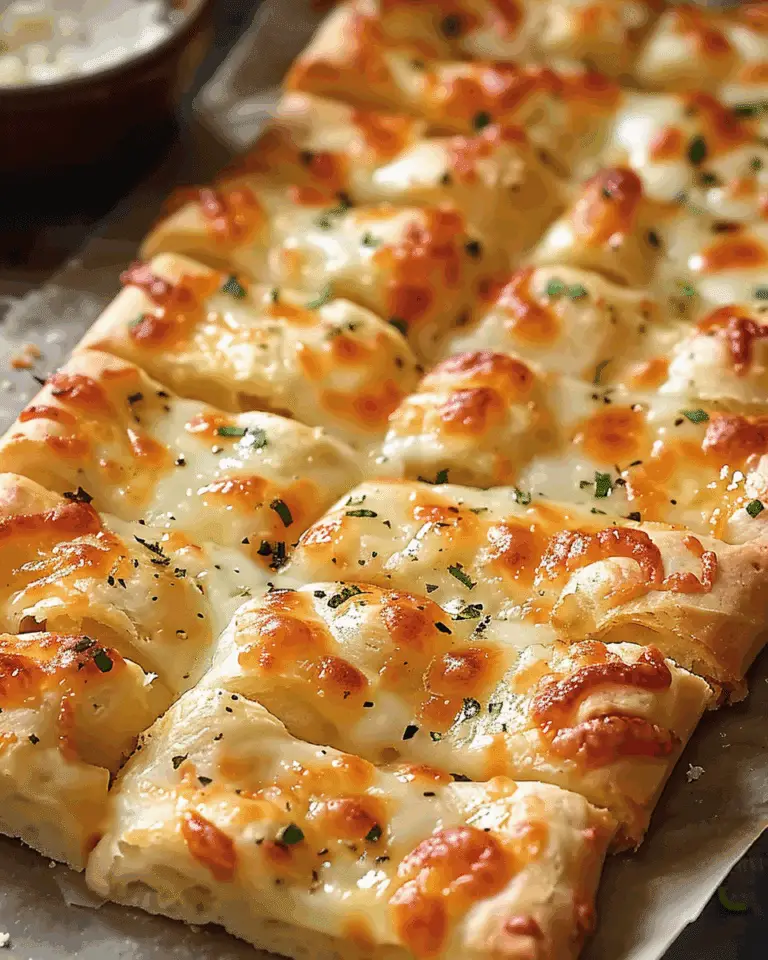 Homemade Cheesy Breadsticks