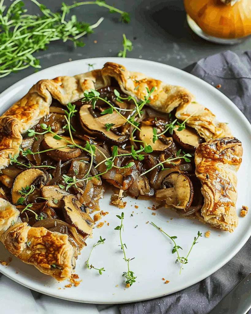 Mushroom & Onion Galette