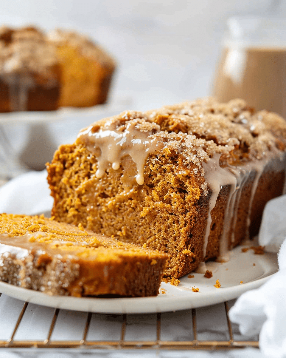 Pumpkin Bread with Maple Glaze