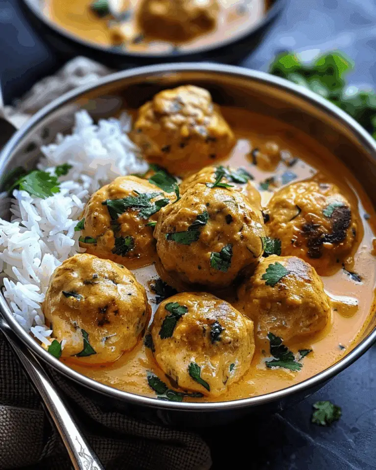 Thai Chicken Meatballs in Coconut Curry