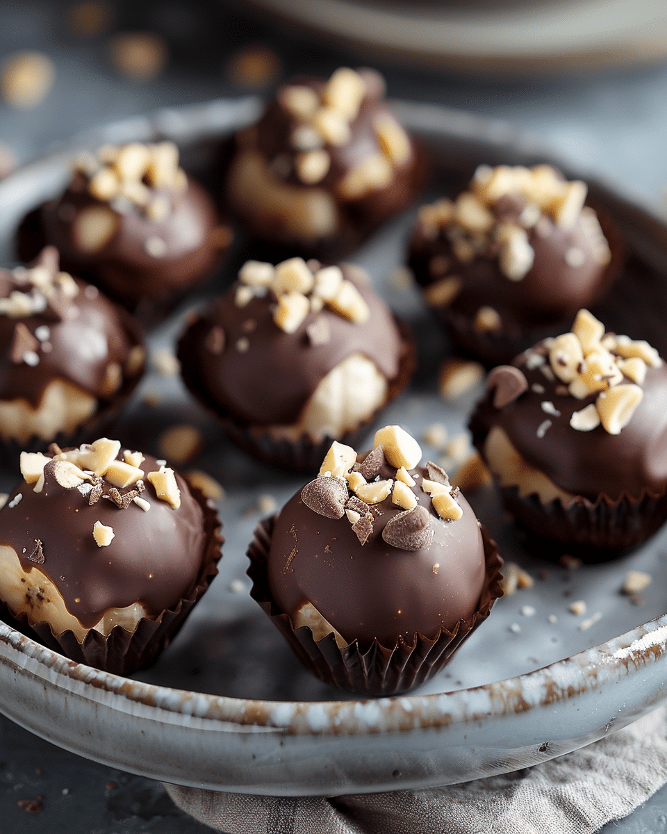 Chocolate Peanut Butter Banana Bites