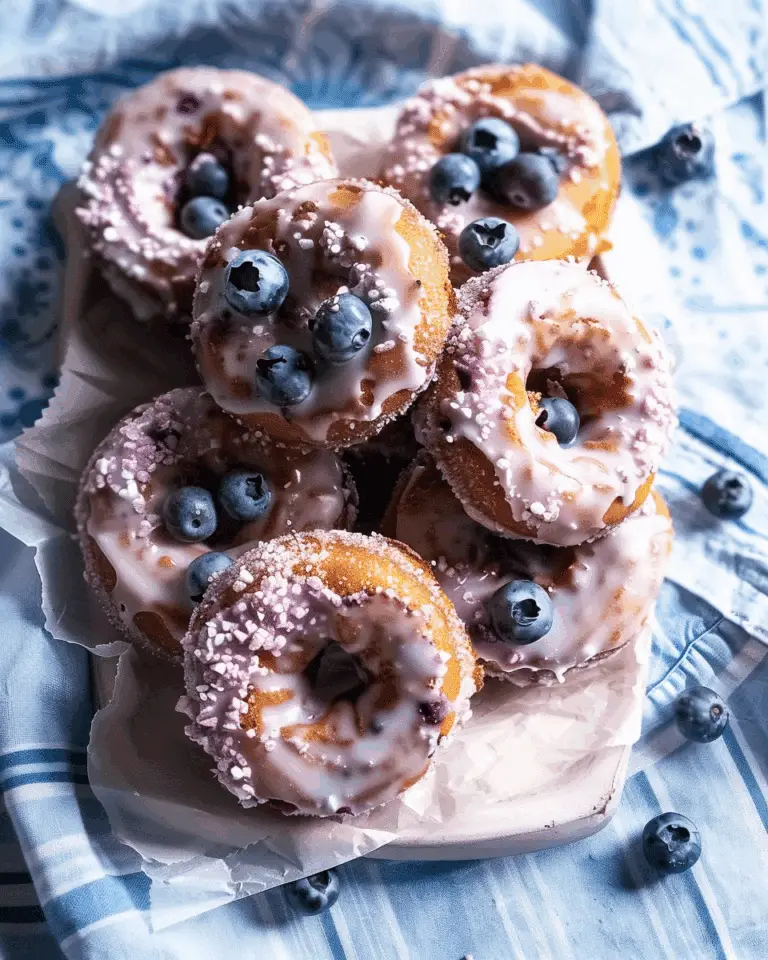 Blueberry Cake Donuts