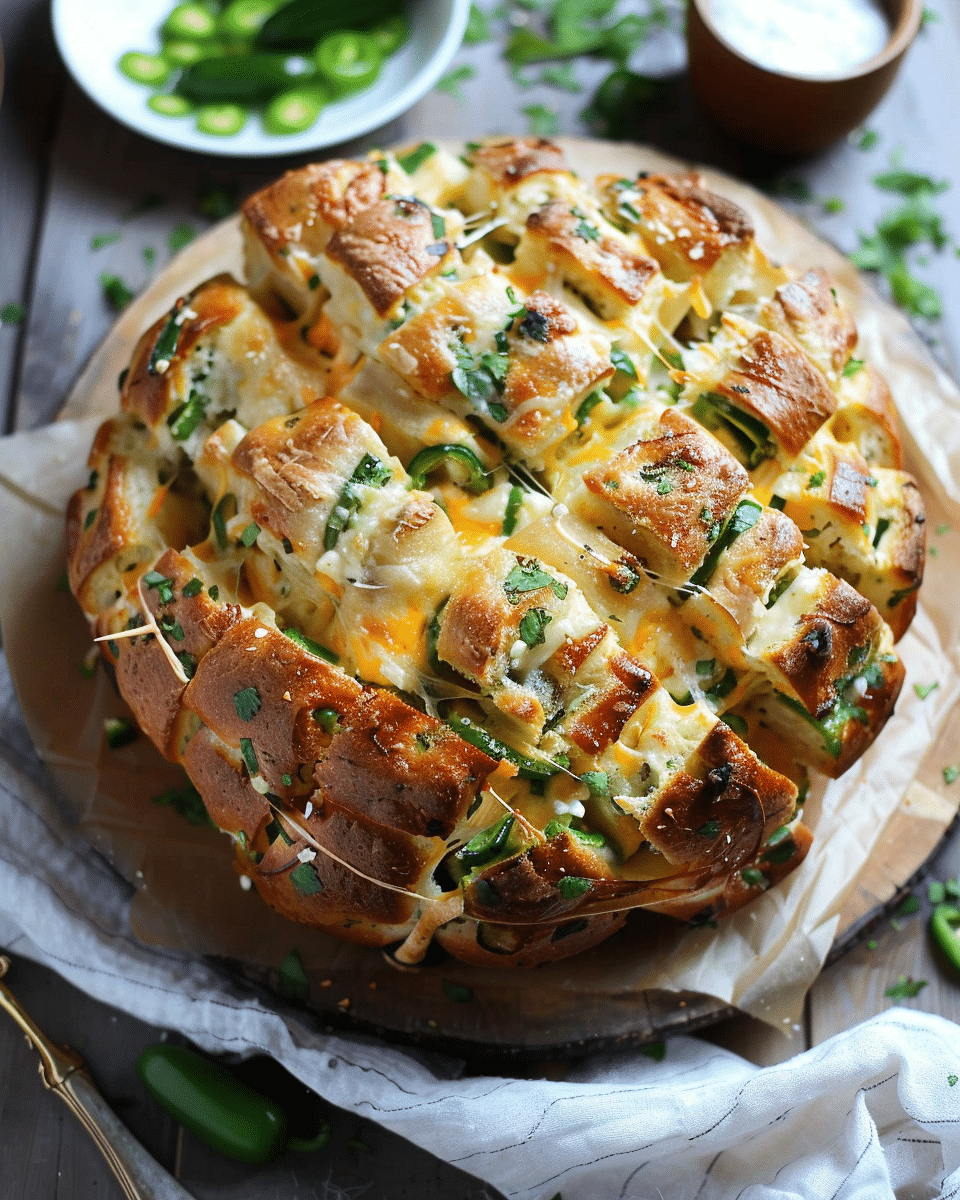 Jalapeño Popper Pull‑Apart Bread