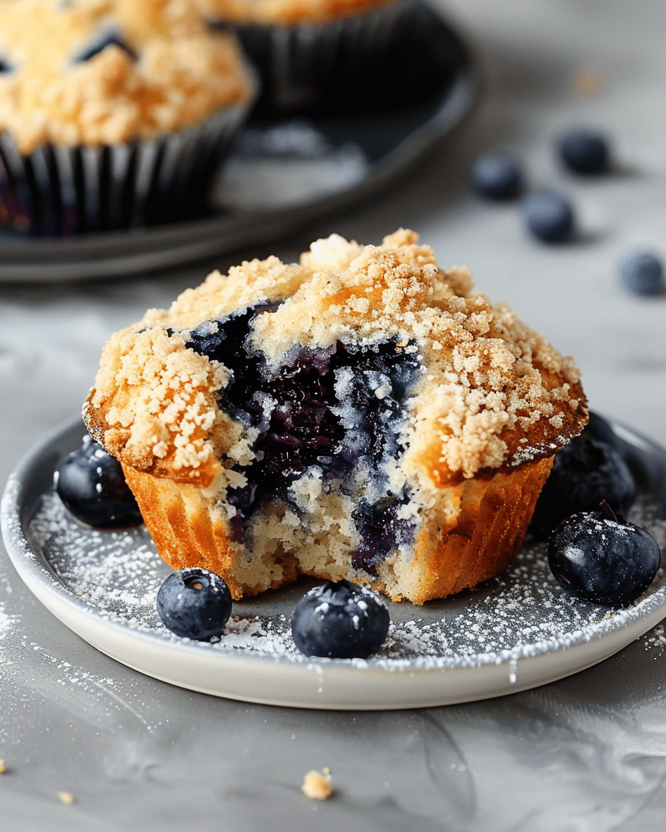 Blueberry Cream Cheese Muffins