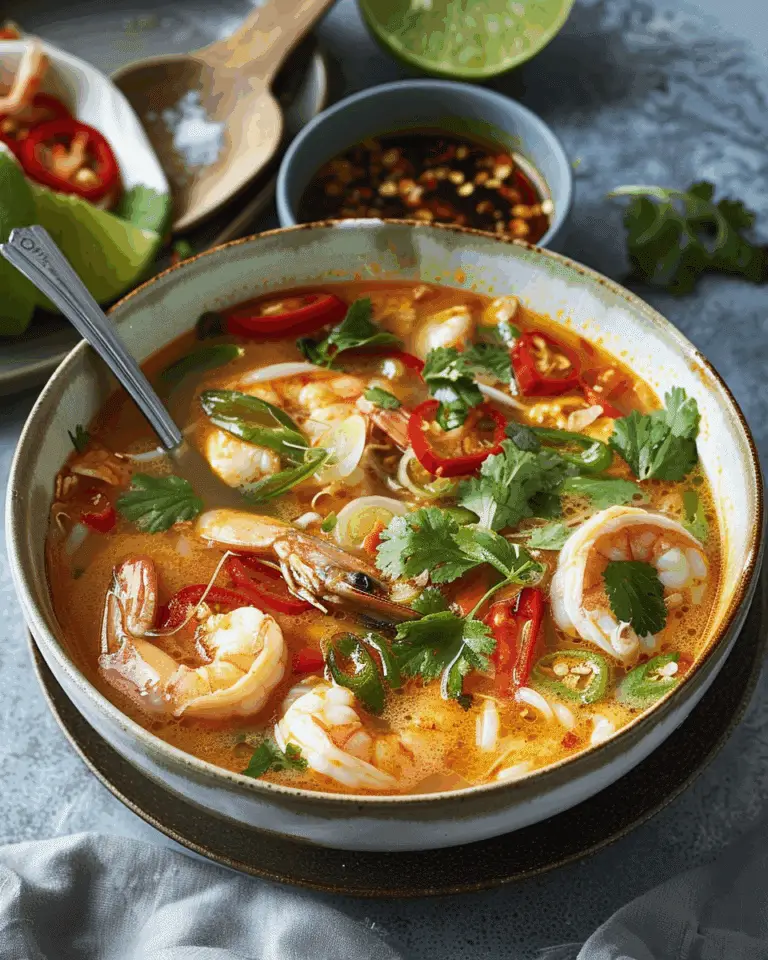 Chicken and Prawn Tom Yum Soup