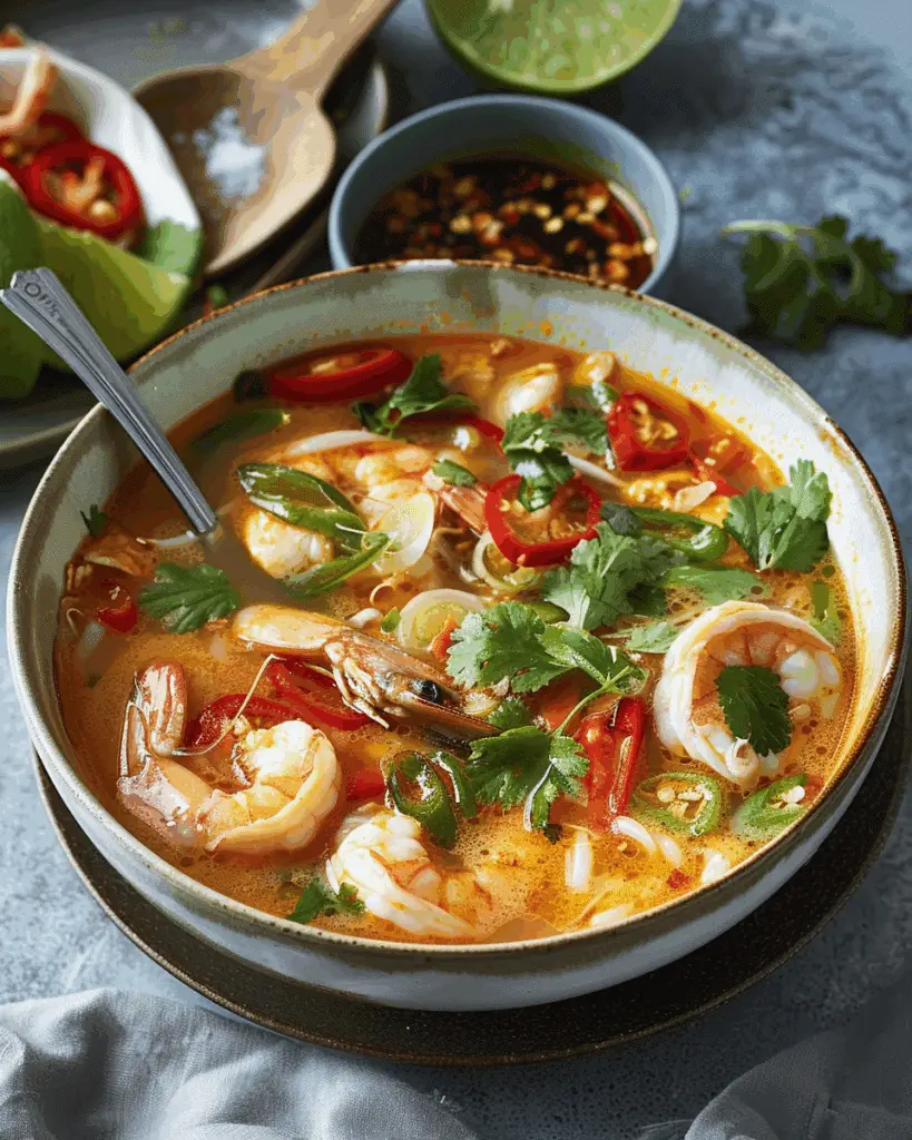 Chicken and Prawn Tom Yum Soup