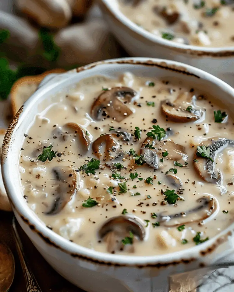Cottage Cheese Mushroom Soup