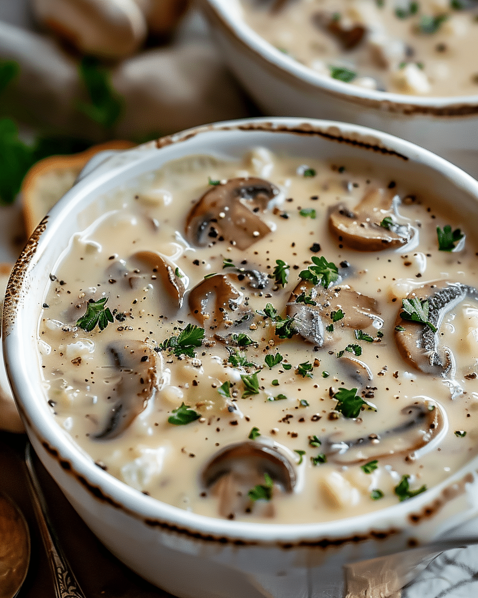 Cottage Cheese Mushroom Soup
