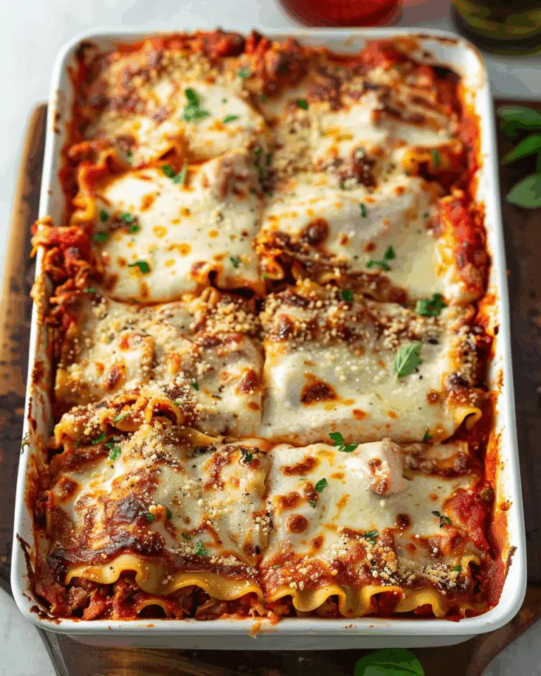 Lightened Up Chicken Parmesan Lasagna