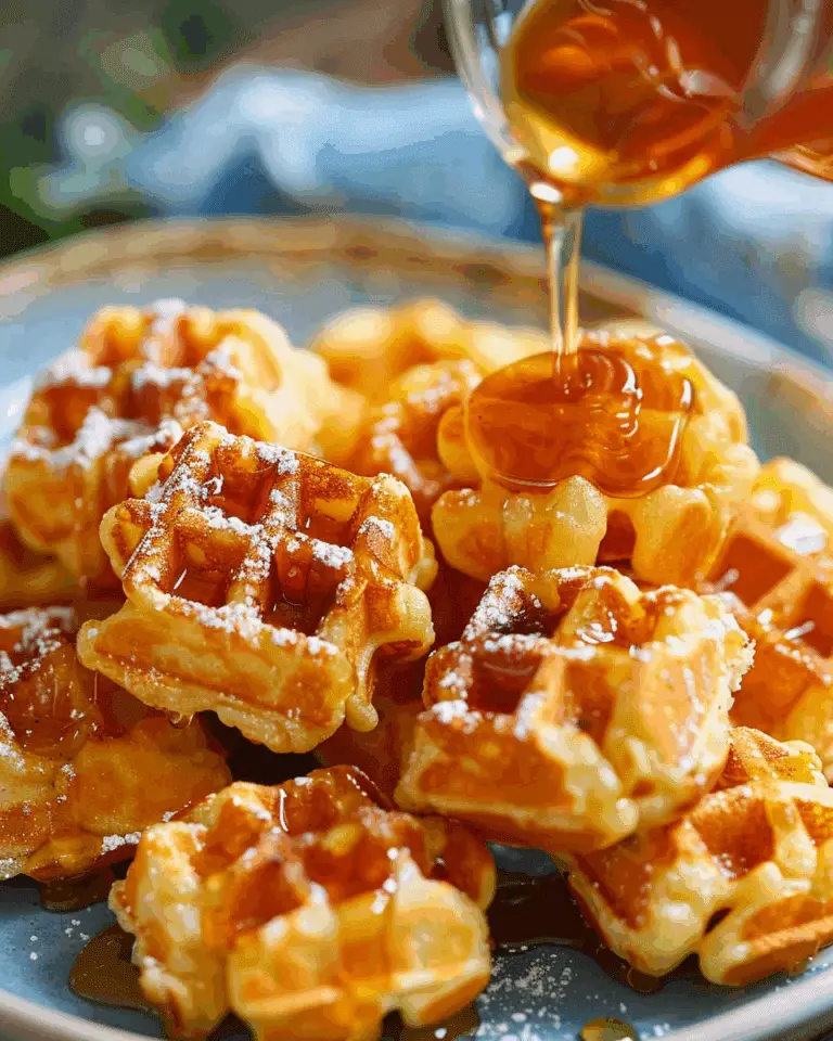 Cornbread Waffle Bites with Smoked Gouda and Honey