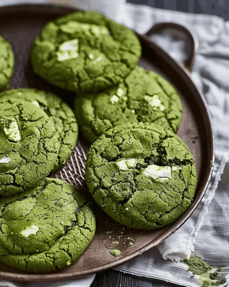 Brown Butter Matcha Cookies