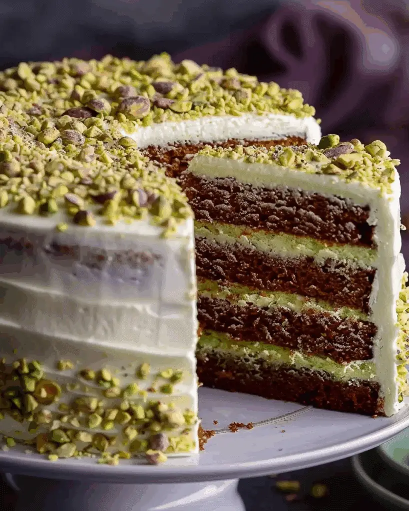 Irresistible Vanilla Bean Pistachio Cake