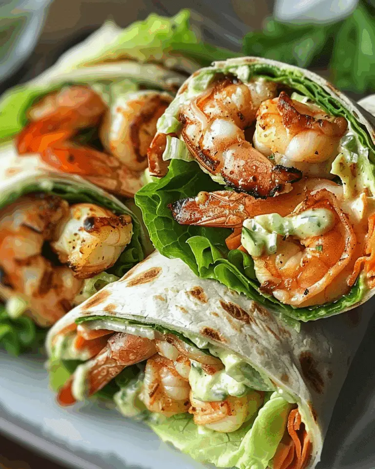 Grilled Shrimp Caesar Wraps