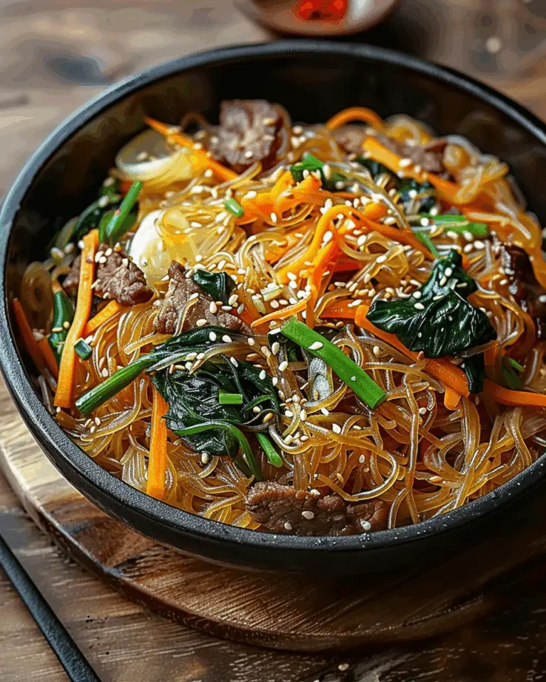 Japchae: Korean Glass Noodle Stir-Fry