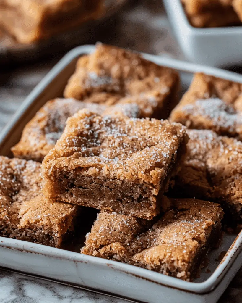 Cinnamon Sugar Blondies
