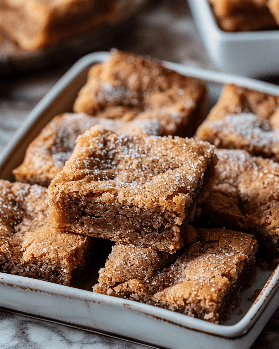 Cinnamon Sugar Blondies
