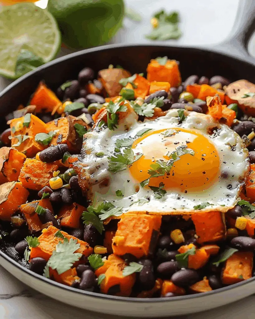 Sweet Potato Breakfast Hash with Black Beans