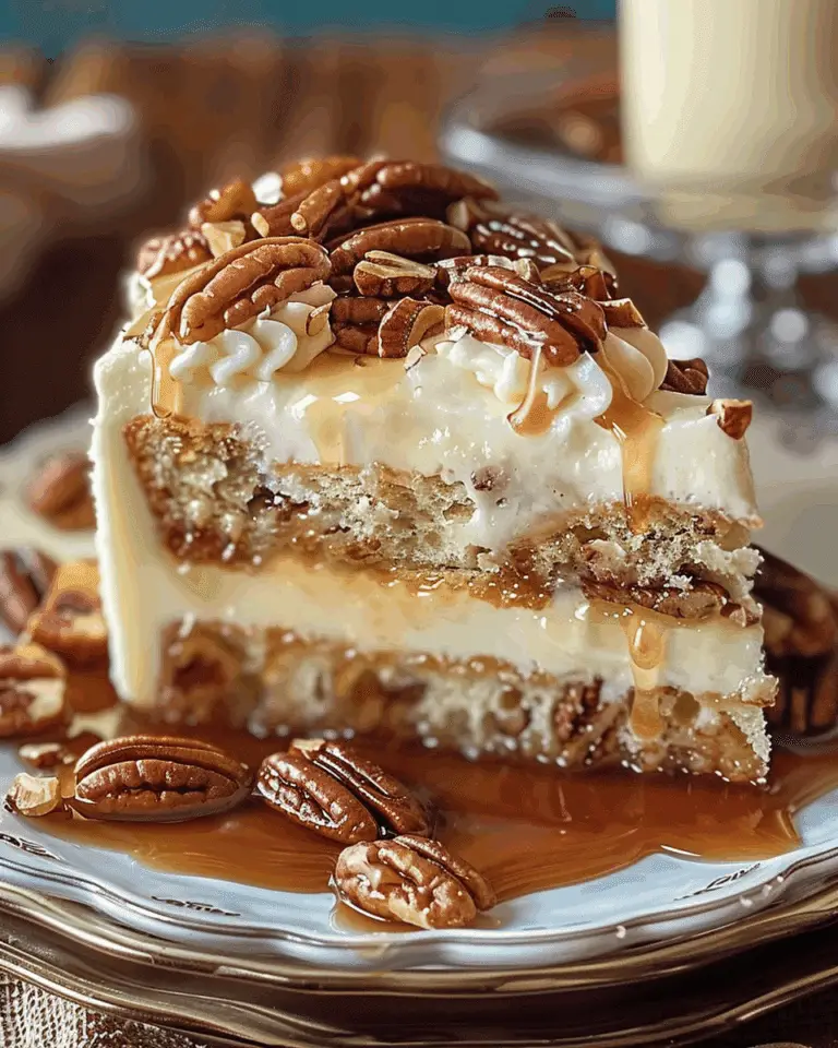 Butter Pecan Praline Poke Cake