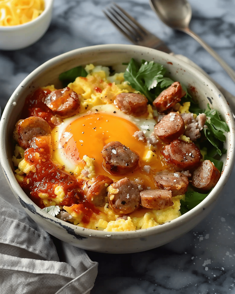 Sausage and Egg Breakfast Bowls
