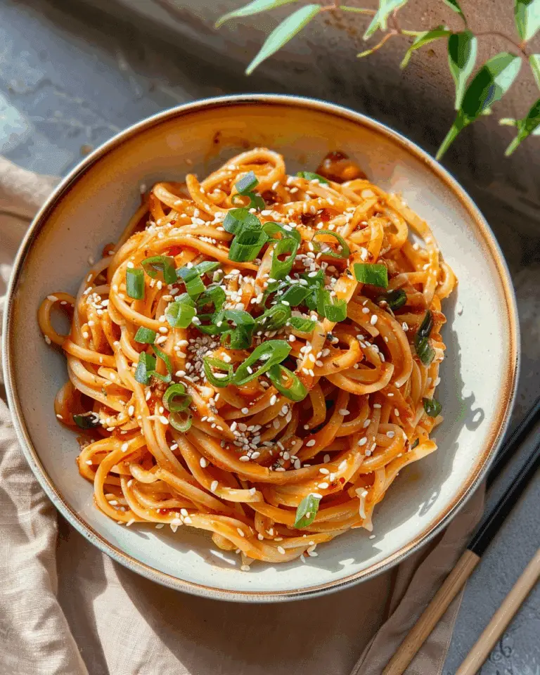 Sesame Crunch Gochujang Pasta