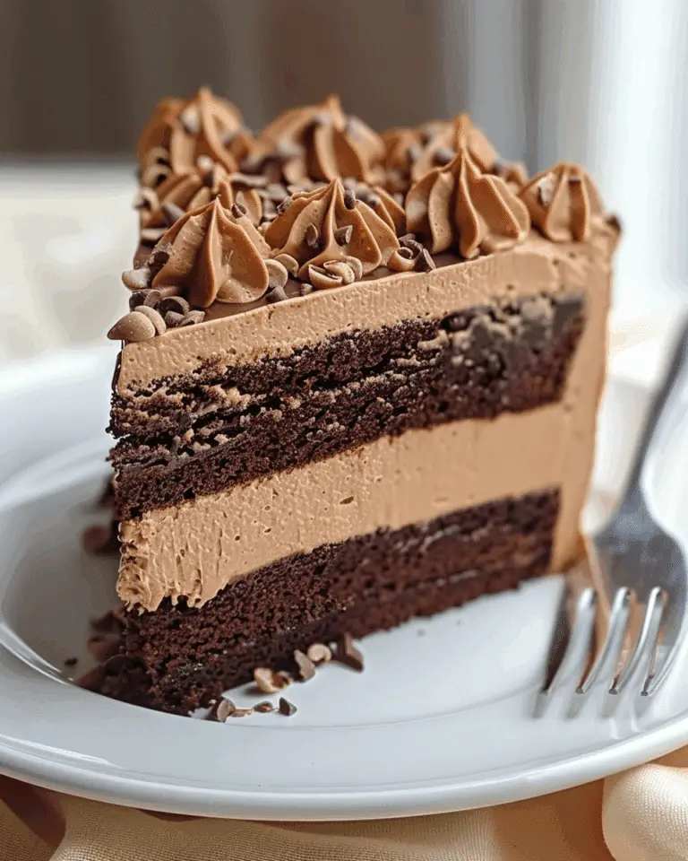 Chocolate Peanut Butter Mousse Cake