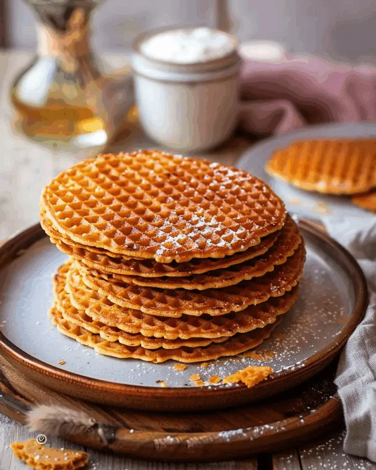 Homemade Stroopwafels – Crispy Syrup Waffle Delights