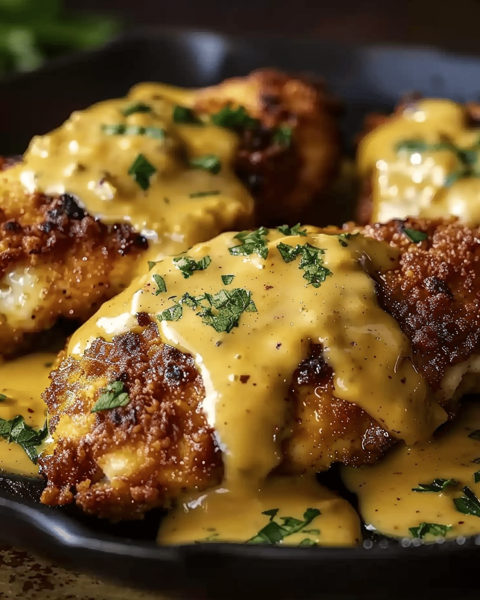 Pretzel Chicken with Mustard-Cheddar Sauce: An Amazing Ultimate Recipe