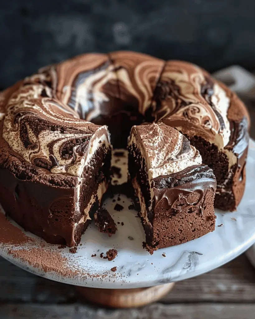 Double Chocolate Ricotta Marble Cake Recipe