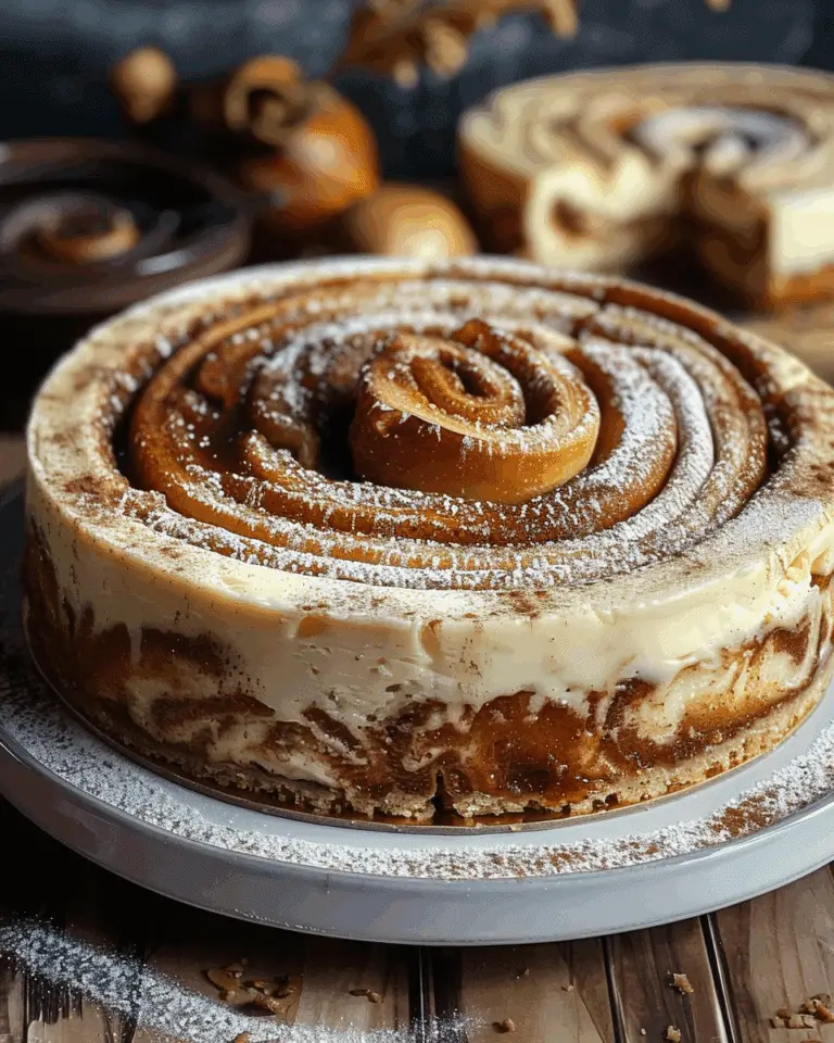 Cinnamon Roll Honey-Bun Cheesecake Fusion Delight