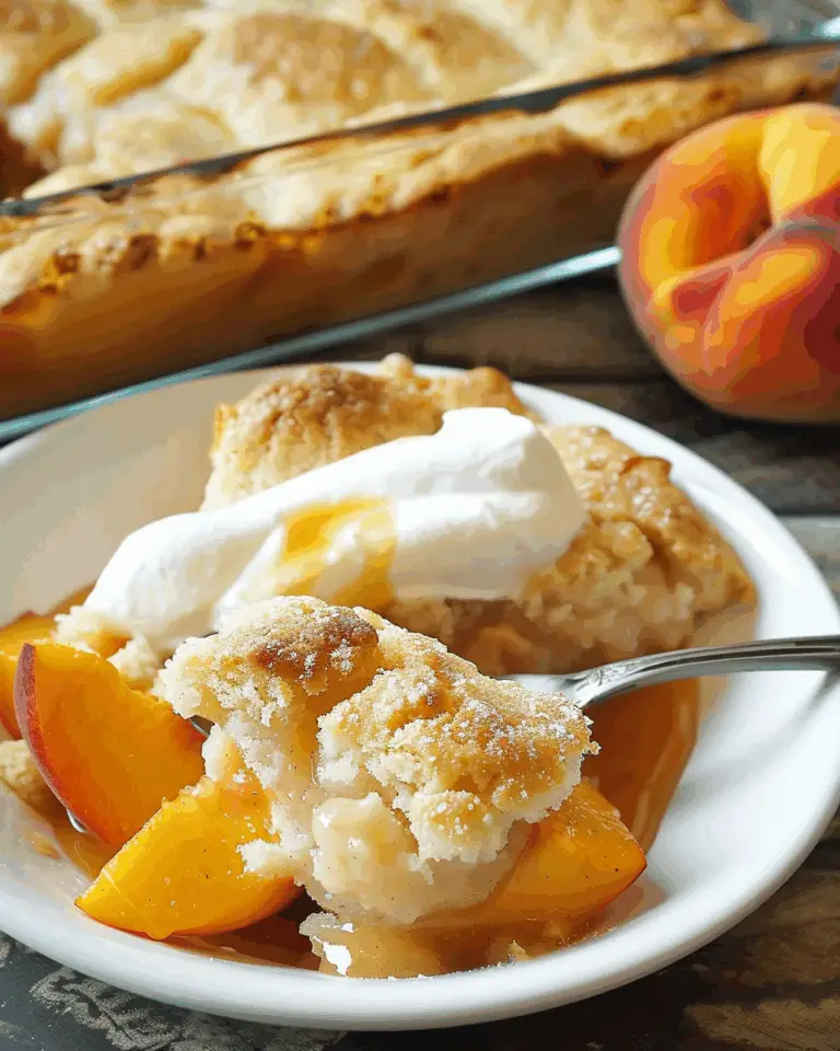 Easy Peach Cobbler with Canned Peaches