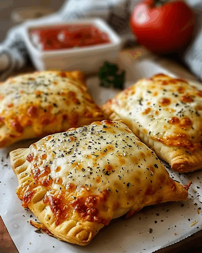 Homemade Easy Cheesy Pizza Pockets
