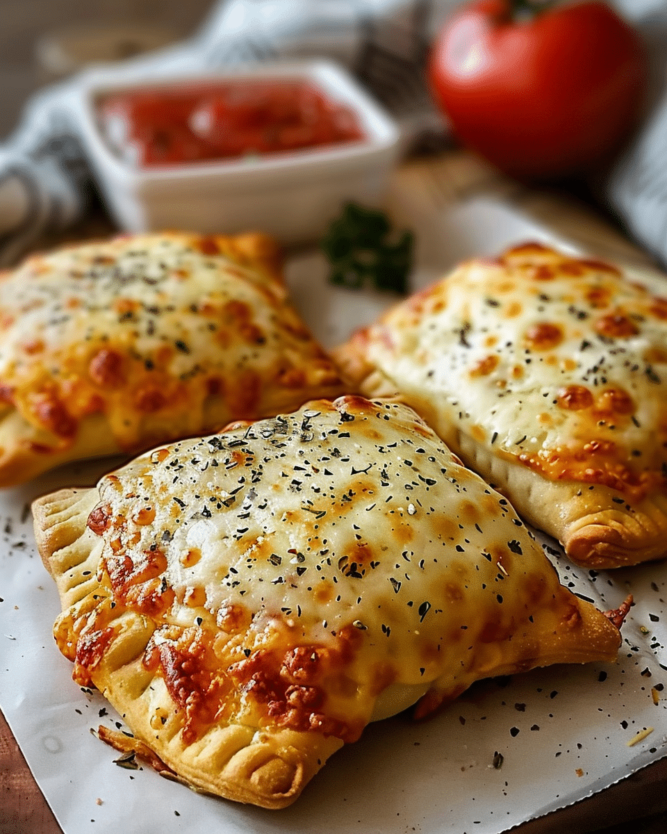 Homemade Easy Cheesy Pizza Pockets