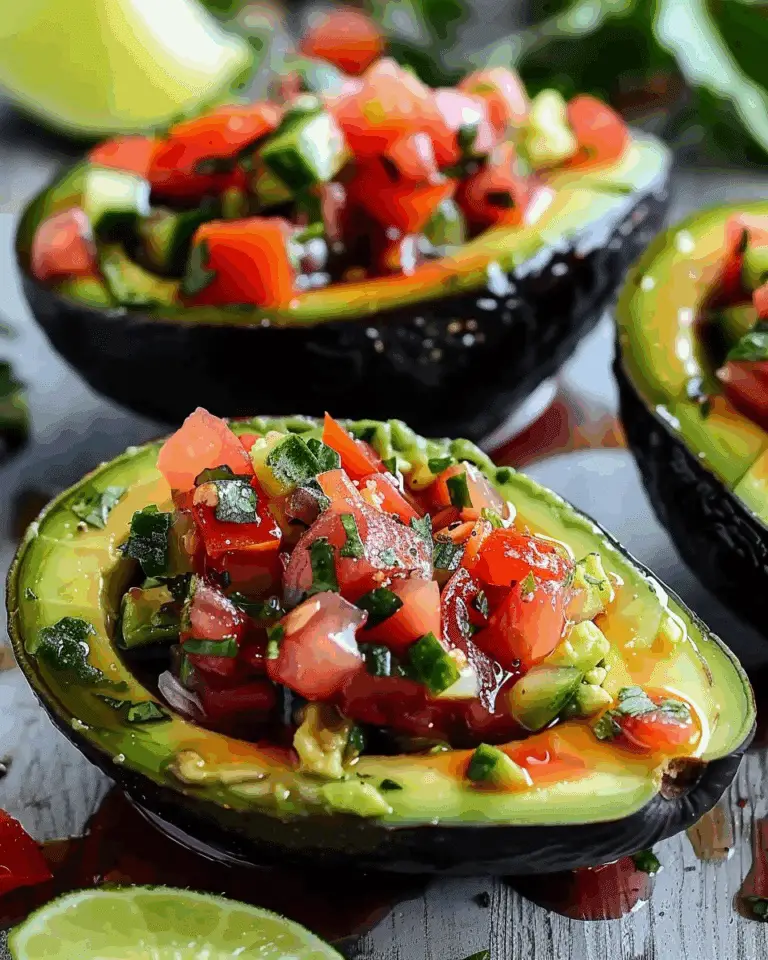 Bruschetta Stuffed Avocados