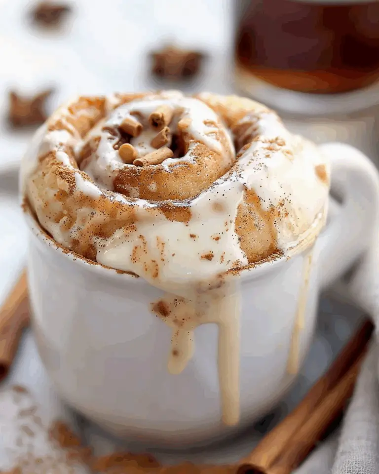 Cinnamon Bun Mug Cake