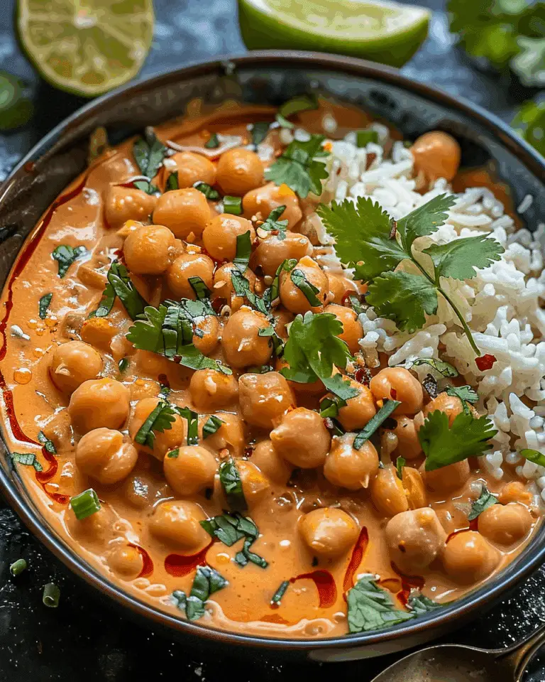 Creamy Thai Coconut Chickpeas – Soul-Warming Thai Delight