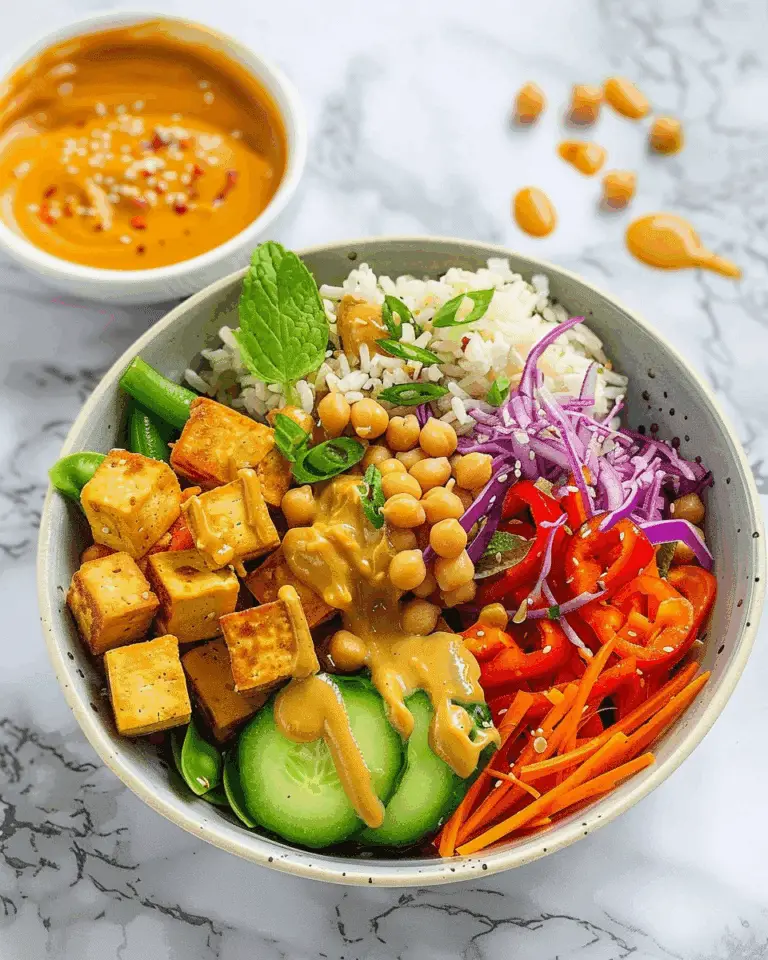 Chickpea Tofu Buddha Bowl
