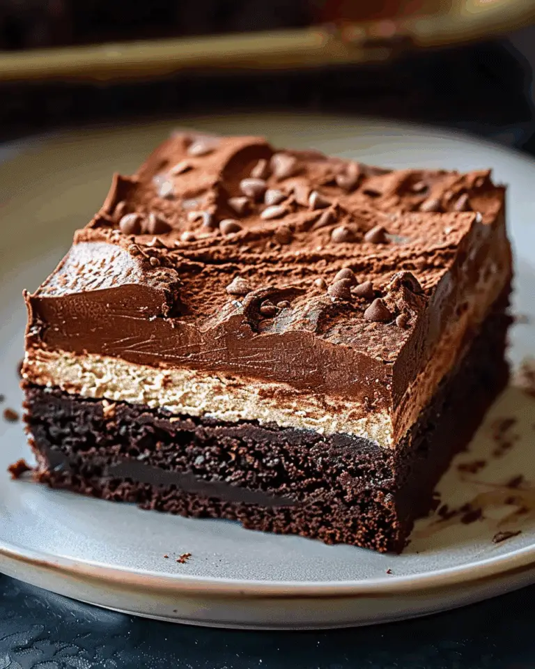 Chocolate Mousse Brownies Heaven