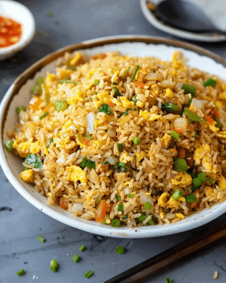 10-Minute Easy Egg Fried Rice (Only 6 Ingredients!)
