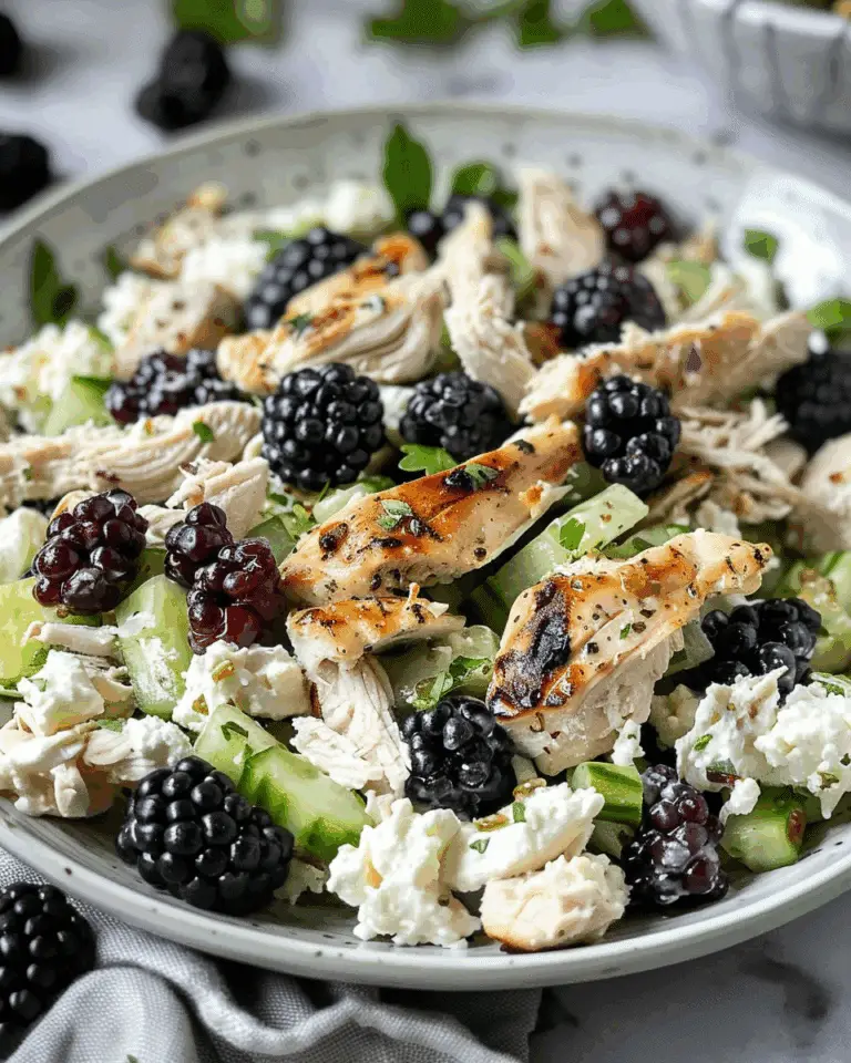 Low‑Carb Blackberry Cottage Cheese Chicken Salad