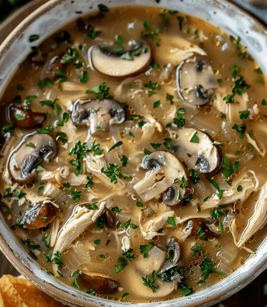 Rotisserie Chicken Mushroom Soup